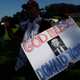 Arthur Schaper, a supporter of President Donald Trump, exchanges words with counterdemonstrators at a planned “alt-right” rally in Crissy Field on Aug. 26, 2017, in San Francisco. (Stephen Lam/Getty Images)